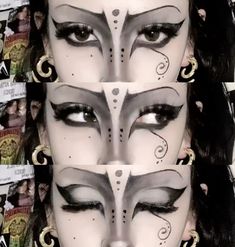 ib makeup @tragicspecimen Trad Goth Makeup Template, Trad Goth Makeup, Vampy Makeup, Artsy Makeup, Show Makeup, Makeup Drawing, Trad Goth, Makeup Face Charts, Alt Makeup