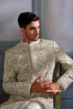 Anita Dongre - India 🇮🇳 Engagement Dress For Groom, Stylish Men Wear, Wedding Outfits For Groom, Wedding Dresses Men Indian, Gents Kurta Design