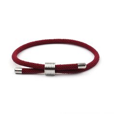 Style: Simple Material: Titanium Steel Magnet Bracelet, Bracelet Couples, Couple Hands, Puppy Supplies, Infinite Love, Red String Bracelet, Red Rope, Lucky Bracelet, Stainless Steel Accessories