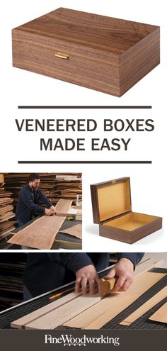 the woodworking guide for veneered boxes made easy