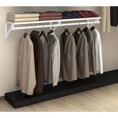 an image of a rack with clothes hanging on it