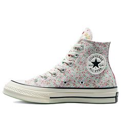 Converse Chuck 70 Fruits & Florals High Top 'Decade Pink' A03555C Floral Converse, Happy Clothes, Preppy Shoes, Pretty Shoes Sneakers, Dream Aesthetic, Shoe Wishlist, All Stars Converse, Converse Chuck 70, Hype Shoes