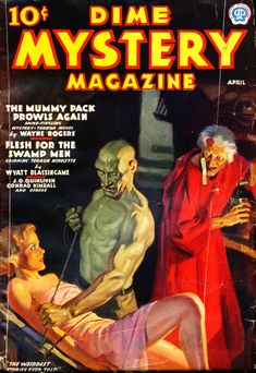 the cover to dime mystery magazine