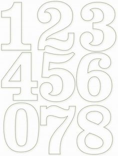 the numbers are cut out and ready to be used in crafts or quilting projects