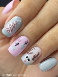 Unghie Sfumate, Her Nails, Christmas Nail Art Designs, Nails Christmas, Winter Nail Art, Festival Nails, Xmas Nails