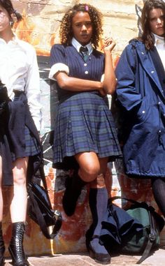 Rachel True from '90s Girl Crushes You Totally Forgot About on E! Online American School Uniforms, High School Uniform, Casual Attire For Women, School Uniform Outfits, 90s Girl, School Dresses, Girls Uniforms, Uniform Fashion, School Uniforms