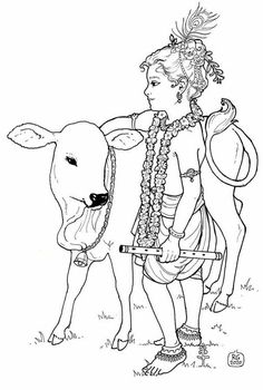 a girl is standing next to a cow in the grass with her hand on her hip