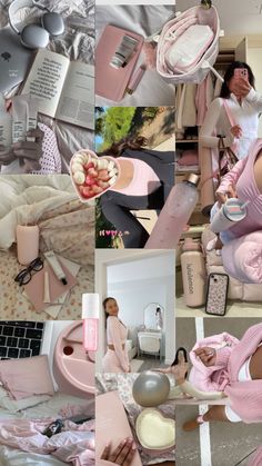 Girly Vision Board, Pink Collages, Pink Walpaper, Board Wallpaper, Victoria Secret Wallpaper, Pink Aura