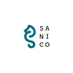 the logo for saanin co is shown in black and teal on a white background