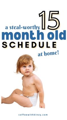 cute 15 month old toddler in a diaper: 15 month old schedule 15 Month Old Schedule, Daily Activities