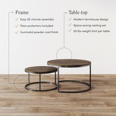 Stella Round Reclaimed Oak Coffee Table Metal Frame | Nathan James Coffee Table Metal Frame, Oak Coffee Table, Reclaimed Oak, Nesting Coffee Tables, Metal Coffee Table, Coffee Table Setting, Metal Frame, Table Settings, Coffee Table