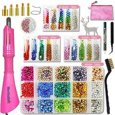 the kit includes many different beads and accessories