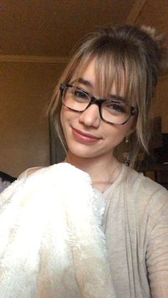 Bangs For Glasses Haircuts, Glasses And Bangs Fringes, Blonde Hair With Bangs And Glasses, Soft Wispy Bangs With Glasses, Long Bangs Glasses, Bun And Glasses Look, Bangstyle Hair Long Glasses, Fringes With Glasses, Medium Hair With Bangs And Glasses