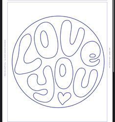 a coloring page with the word love on it