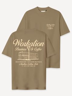 Workation T-Shirt – AnotherCottonLab Discount Promotion, The Minimalist, Small Chest, Bold Prints, Beige Color, Minimalist Design, To Draw, Kids Tshirts, Graphic Tees