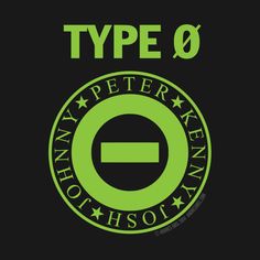 the logo for type 8, which is green and black