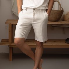 Season:Spring  Summer; Fabric:40% Linen; Gender:Men's; Style:Classic,Casual; Occasion:Vacation,Daily,Going out; Fit Type:Regular Fit; Function:Comfortable,Breathable; Waistline:Mid Waist; Pattern:Plain; Design:Pocket,Button Up; Pants Type:Shorts,Linen Shorts,Summer Shorts; Fly Type:Zipper,Button; Front page:FF; Listing Date:02/23/2024; Production mode:External procurement; Hips:; Length:; Waist:; Pants Length:Short Casual Bottoms With Button Closure For Vacation, Casual Vacation Bottoms With Button Closure, Relaxed Fit Beach Bottoms With Button Closure, Relaxed Fit Bottoms With Button Closure For Beach, Beach Bottoms With Button Closure And Relaxed Fit, Casual Summer Bottoms With Button Closure, Summer Linen Pants With Button Closure, Summer Short Pants With Button Closure, Summer Beige Bottoms With Button Closure