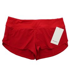 Lululemon Speed Up Lr Low Rise Shorts 2.5” Lined Dkrd Dark Red Size 10 *Please Note Color May Vary Slightly In Person Due To Lighting* Why Shop With Us? About Us We Have Been In Business For 7+ Years And Are Trusted Sellers With 22,000 Sales And Counting. Our Goal Is To Provide A Good Shopping Experience And Above Standard Customer Service. Please Reference Our Reviews. 100% Authentic All Of Our Products Are Purchased From Authorized Retailers. If You Have Any Questions We Are Here, Just Message Lululemon Red Shorts, Functional Red Athletic Shorts For Workout, Red Moisture-wicking Athletic Shorts For Yoga, Red Lululemon Shorts, Lululemon Shorts Outfit, Red Lululemon, Dream Items, Volleyball Shorts, Wishlist 2024