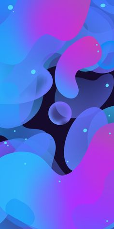 an abstract blue and pink background with bubbles