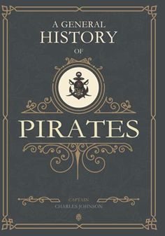 a book cover with an image of a pirate's emblem and the words, general history