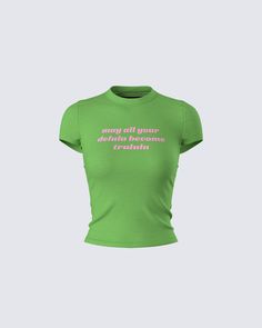 Girly Graphic Tees, Brat Party, Being Delulu, Green Graphic Tee, Women Graphic Tees, Baby Graphic Tees