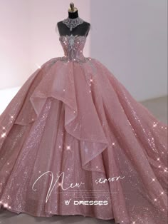 Princess Ball Gowns Pink, Pink Gown For Debut, Disney Prom Dresses Princesses, Disney Prom Dresses, Debut Gowns, Debut Dresses, Pink Princess Dress, Big Wedding Dresses