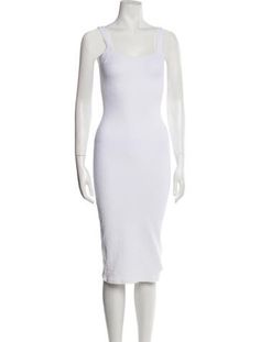 Alexander Wang Slip DressWhiteSleeveless with Scoop NeckDesigner Fit: Dresses by Alexander Wang typically fit true to size. White Fitted Sleeveless Day Dress, White Fitted Sleeveless Dress For Daywear, Fitted White Sleeveless Dress For Daywear, White Stretch Midi Dress For Daywear, White Tank Dress For Spring, Casual White Tank Dress, Vintage Holiday Dress, Holiday Dresses, Knee Length Dress