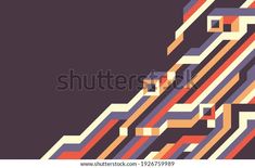 an abstract background with colorful lines and shapes in the style of art deco, 80s's