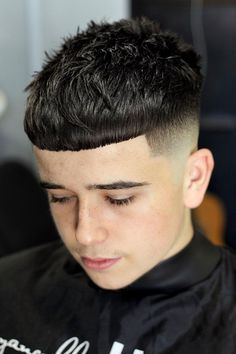 High Fade Short Top, Middle Fade, Edgar Haircut, Asian Combover Fade, Faded Crop Top Haircut, Textured Crop Top Fade, Military Fade, Trendy Boys Haircuts, Cool Boys Haircuts