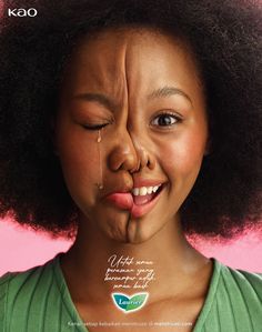 a woman with an afro has her nose covered by the word, i love you