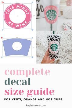 the complete guide for how to make starbucks coffee cups with your own name and logo