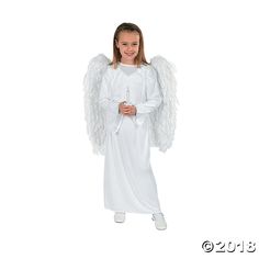 Kid’s Angel Costume with Wings & Candle - Small/Medium Kids Angel Costume, Angel Costume Diy, Candle Costume, Angel Costumes, Christian Christmas Decorations, Nativity Costumes, Christmas Pageant, White Angel Wings, Holiday Photoshoot