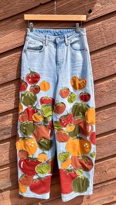 Red Hat Creative | Who else is ready for garden season?! I just couldn’t get this idea out of my head… so I introduce to you the Heirloom Tomato fit 🍅😎 Each… | Instagram Thrifted Pants, Upcycle Clothes Diy, Heirloom Tomato, Lovely Clothes, Red Hat, Manado, Red Hats, Upcycle Clothes, Sewing Clothes