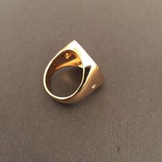 "Square signet ring - Personalized Ring - Initial Ring Engraved Signet ring with Big Square Seal: 2 cm Best quality 18k Gold Plate or sterling silver - also suitable for men and women. Please note in the \"notes to seller\" at checkout. : * state your ring size * letter / picture / name/s / Sentence - you want to apper If you have any questions please feel free to contact The product will arrive to you packed in gift box and padded envelope to maintain the product My jewelry are water resistant Luxury Rings With Polished Finish For Promise, Diamond Open Ring With Polished Finish, Modern Diamond Rings With Polished Finish, Modern Diamond Signet Ring As Gift, Modern Diamond Signet Ring With Open Design, Luxury Engraved Open Ring With Vs Clarity, Open Diamond Ring With Polished Finish, Diamond Engraved Open Ring With Polished Finish, Modern Diamond Ring Jewelry