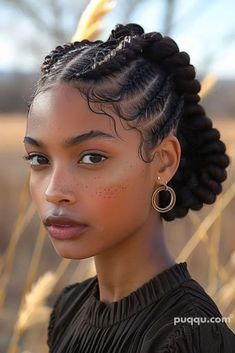 #Braid_Style_Women #Braid_Styles_Women_Over_50 #Braid_Types_Women #Braid_Style_Black_Women #Box Female Afro Hairstyles, Types Of Cornrow Braids, Shaved Braided Hairstyles, Braided Front Hairstyles, Braided Protective Styles, Trending Black Hairstyles, Black Afro Hairstyles, Braided Natural Hairstyles, Trending Cornrows