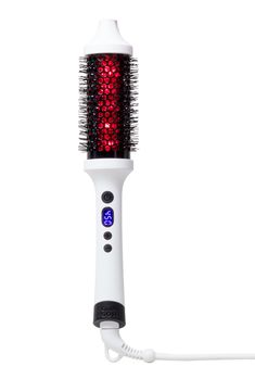 What it is: An infrared powered Thermal Brush that heats the hair from within for less damage while you style. Style dry hair to get a salon-worthy, super sleek blowout that leaves hair frizz-free, shiny and bouncy. Who it's for: Ideal for all hair types.What it does: The Thermal Brush consistently gives sleek and bouncy hairstyles worthy of the catwalk, all without the damaging heat. No red flags here. Its all possible thanks to infrared technology, which harnesses the power of negative ions to lock in moisture as you style your strands for the glossiest finish. Infrared technology gently heats the hair from within, causing less damage than traditional forms of heat. Its super gentle and can be used on the daily to touch up hair. Not to mention the aloe-infused bristles add extra shine an Bondi Boost Thermal Brush, Bondi Boost Blowout Brush, Birthday Wishlist Ideas I Want, Bouncy Hairstyles, Blow Dry Hair Brush, Bondi Boost, Heated Hair Brush, Sleek Blowout, Blowout Brush