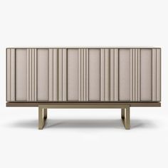 the sideboard is designed to look like it has been made out of wood and fabric