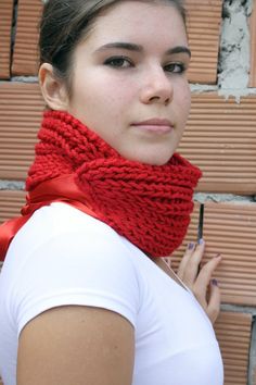 I could totally make this tie scarf! Handmade Winter Knitting Pattern For Crafting, Winter Knitting Pattern For Crafting, Winter Yarn Scarves For Gifts, Winter Yarn Scarves Gift, Winter Crafting Knitting Pattern, Winter Gift Yarn Scarves, Winter Gift Scarves In Yarn, Knitted Winter Scarves As Gift, Handmade Knitting Pattern Yarn Gift