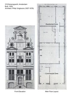 two plans for the first and second floors