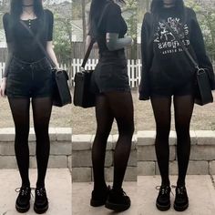 Cute Goth Outfits For School, Punk Outfit Board, Outfits For Short Legs Women, Alt Outfit Summer, School Outfits Alt, Rock Concert Fits, Goth Outfits Girl, Gothic Outfits Aesthetic, Emo Outfits Girl