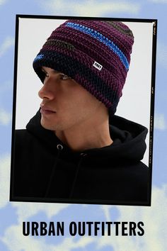 Crochet beanie by OBEY with a stripe pattern. Topped with a logo label tab. Features OBEY Fairmount crochet beanie Crochet stripe beanie OBEY logo label Content + Care Spot clean Imported | OBEY Fairmount Crochet Beanie in Purple, Men's at Urban Outfitters Purple Crochet Beanie Hat, Purple One Size Beanie Hat, Hand-knitted Purple Crochet Beanie, Mens Crochet Beanie, Obey Beanie, Men's Beanie, Purple Hand Knitted One-size Beanie, Crochet Men, Striped Beanies