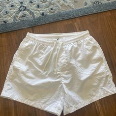 Super Cute And Practical! Nwt In Perfect Condition White Casual Cotton Swim Trunks, White Cotton Swim Trunks Short Length, White Short Swim Trunks For Spring, White Short Length Swim Trunks For Spring, Zara Shorts With Pockets For The Beach, White Swim Trunks For Spring, Zara Summer Bottoms With Relaxed Fit, White Cotton Swim Trunks With Elastic Waistband, White Casual Swim Trunks For Spring