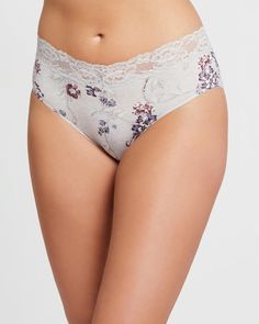 This lovely lace panty has a cozy everyday feel. This mid-rise hipster brief is made of silky-soft fabric with a lace waistband that lays flat and can't be seen through your pencil skirt. | Brief for Women in Crystal Grey/Tea Garden, Size Small by Montelle from Wantable Garden Size, Grey Tea, Tea Garden, Dreamy Dress, Find Your Style, Sweater Jacket, Soft Fabric, Jacket Dress, Soft Fabrics