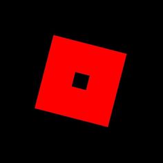 a red square on a black background