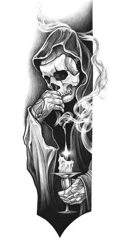 Tattoo Crane, Skull Rose Tattoos, Skull Art Tattoo, Grim Reaper Tattoo, Skull Sleeve Tattoos, Skull Sleeve, Cool Arm Tattoos, Skull Art Drawing, Chicano Art Tattoos