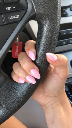 Almond light pink acrylics Summer Light Pink Nails, Milky Light Pink Nails, Light Pink Short Almond Nails, Very Light Pink Nails, Light Pink With Chrome Nails, Chrome Light Pink Nails, Light Pink Nails Almond Shape, Light Pink Nails With Chrome, Almond Nails Light Pink