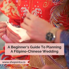 a beginner's guide to planning a filipino - chinese wedding