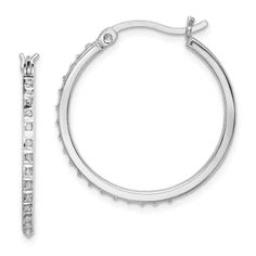 Medium Hoop Earrings, Fine Jewelry Gift, Selling Jewelry, Silver Diamonds, Gifts For Women, Hoop Earrings, Online Store, 925 Sterling Silver, Sterling Silver