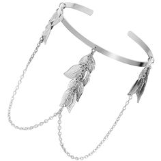 PRICES MAY VARY. FASHION ARM CUFF: Simple bracelet, hanging Long chain tassels and leaf feathers.It is the perfect addition to your coastal wardrobe. A great holiday gift she'll wear year around. MATERIAL AND SIZE: The jewelry is made of high quality alloy with gold plated.Dia.8cm(3.1in)Adjustable,Dangle Length:9cm(3.5in),One Leaf:1.7x 0.9cm(0.7x0.4in).Perfect for Halloween costume, masquerade ball, steampunk outfit, birthday parties, and cosplay. SUITABLE OCCASION:The Jewelry can be used in the Bangle Bracelets Gold, Upper Arm Cuff, Upper Arm Cuffs, Tassel Bracelet, Steampunk Clothing, Bangles Style, Simple Bracelets, Arm Cuff, Silver Bangle Bracelets