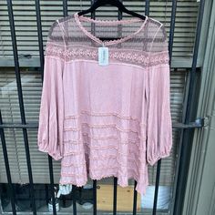 Fashion Apparel Nwt Pink Longsleeve Blouse Size Small / Medium Made In China Rn 147953 96% Cotton/ 4% Spandex Hand Wash Cold Please Look At All Photos For Product Descriptions/Photos! While We Sell Many Nwt/Nib Items, If There Is A Flaw With The Item, It Will Be Shown In The Pictures! Ask Any Question! Make Me A Reasonable Offer & I Will Accept Spring Tops With Long Lace Sleeves, Casual Long Sleeve Blouse With Lace Sleeves, Casual Blouse With Long Lace Sleeves, Casual Blouse With Lace Long Sleeves, Spring Long Sleeve Top With Lace Trim, Fall Long Sleeve Blouse With Lace Sleeves, Fall Blouse With Long Lace Sleeves, Casual Long Sleeve Tops With Lace Sleeves, Casual Tops With Lace Long Sleeves